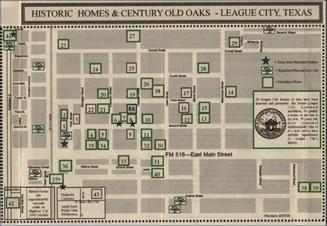 Historic Sites Tour Map — League City Historical Society