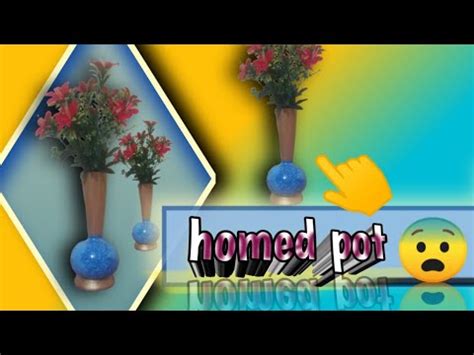 How To Make A Flower Pots With Balloon And Card Paper Ll Ghar Par Pot