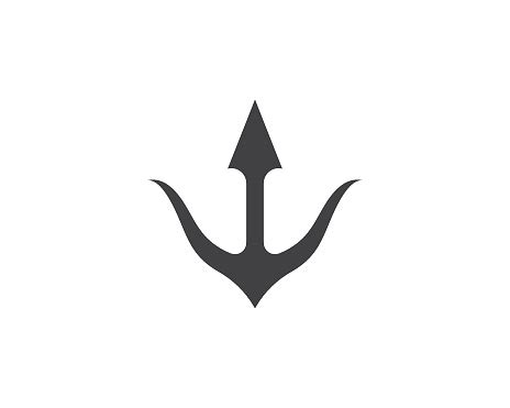 trident template stock illustration  image  abstract