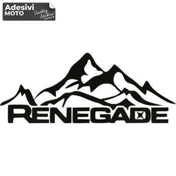 Adesivo Renegade Montagne Tipo Cofano Sportelli Fiancate