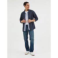 Mid Blue Loose Fit Jeans With Stretch | Men | George at ASDA