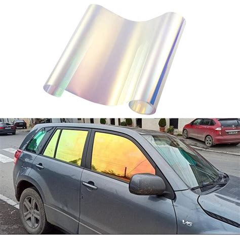 Green Yellow Chameleon VLT 65 Window Tint For House Office Glass Car