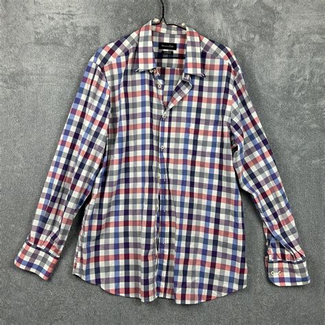 Massimo Dutti Shirt Mens Xl Button Up Check Gingham Depop