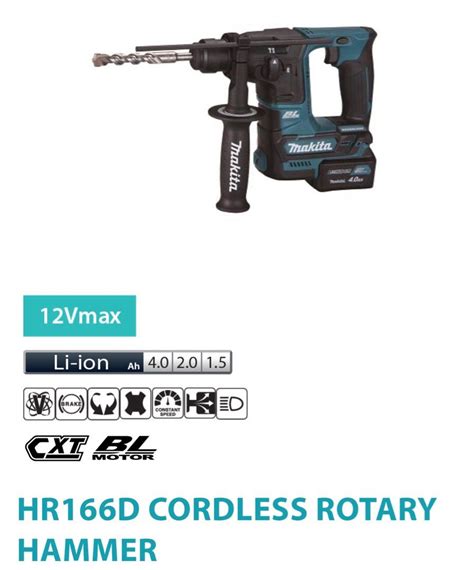 Makita HR166D Cordless Rotary Hammer Drill Everything Else On Carousell