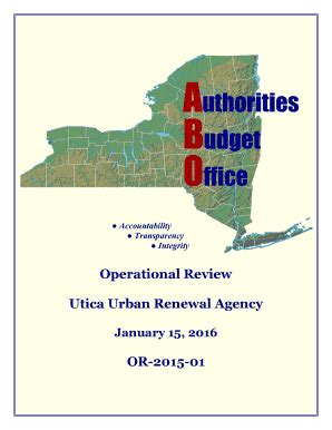 Fillable Online Utica Urban Renewal Agency Fax Email Print PdfFiller