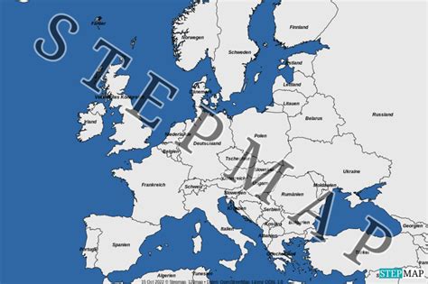 StepMap Europa Landkarte für Europa