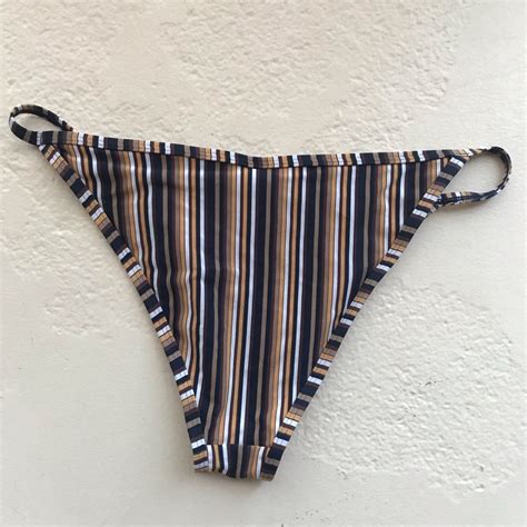 Zulu Zephyr Stripe Bikini Bottoms Gem