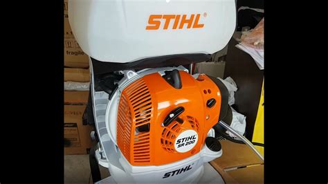 STIHL SR 200 Mistblower Unpacking And Installation Of A High Spray