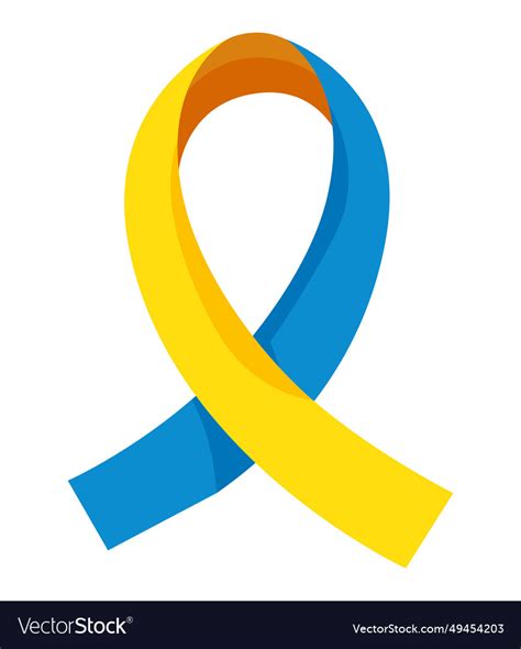 Down Syndrome Ribbon Royalty Free Vector Image