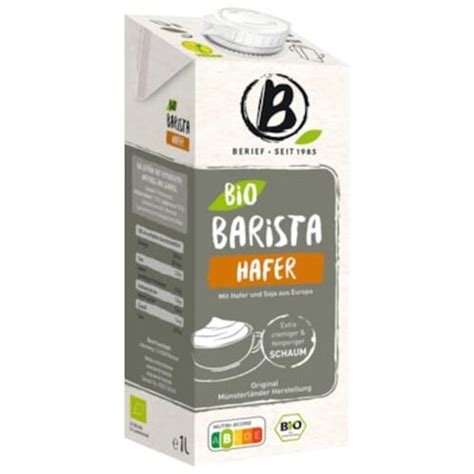 Bio Berief Barista Hafer Dink Mit Soja 1l Lebensmittel Versand Eu