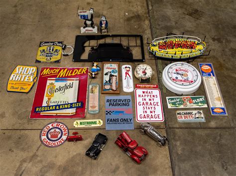 Assorted Automotive Art Toys And Signs Auburn Fall Rm Sotheby S