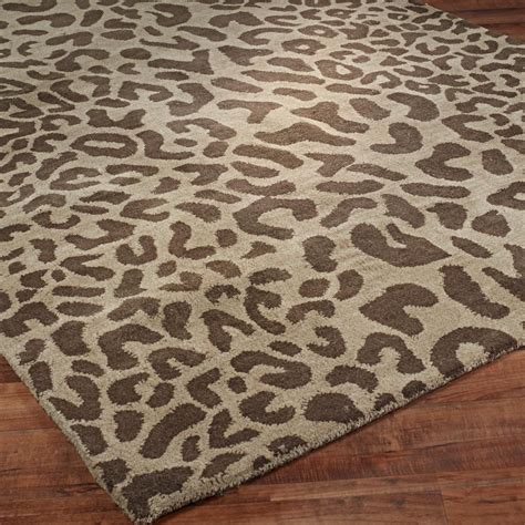 Hand Tufted Modern Leopard Print Rug for living room Leopard Print Rug ...