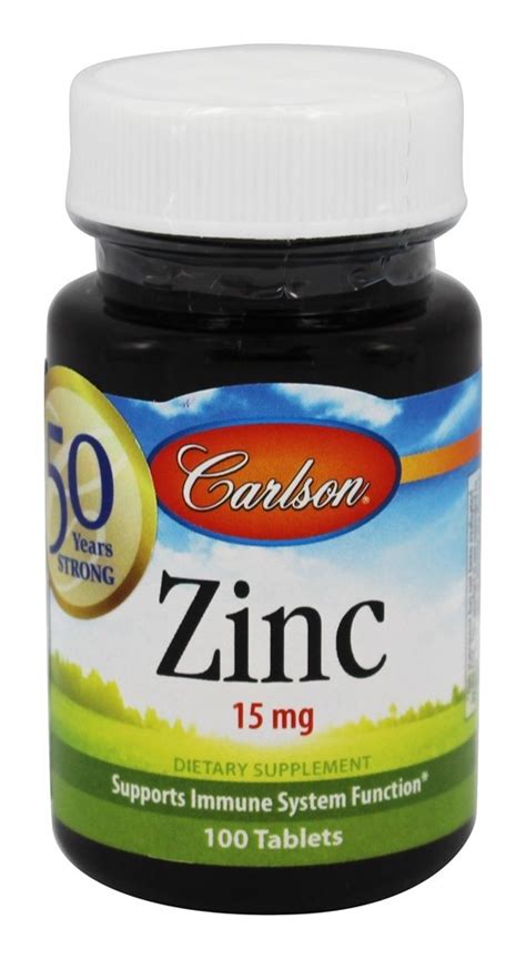 Carlson Labs Zinc 15 Mg 100 Tablets Walmart Walmart