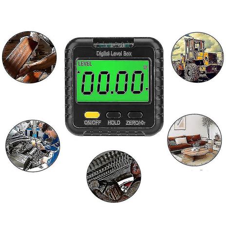 Digital Angle Finder Gauge 360 Degree Mini Digital Protractor Inclinometer Magnetic Angle Cube