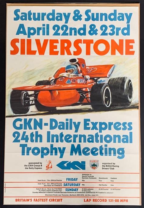 Silverstone Th Brdc International Trophy F Gp Race Poster