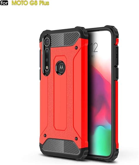 ZDXX PC Funda para Motorola Moto G8 Plus Cubierta híbrida Resistente