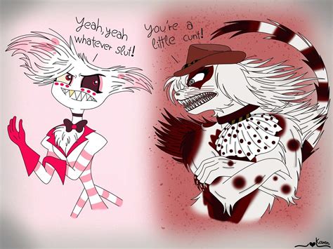 Angel Dust Hazbin Hotel Vs Lucy Lacemaker Satellite City Hazbin