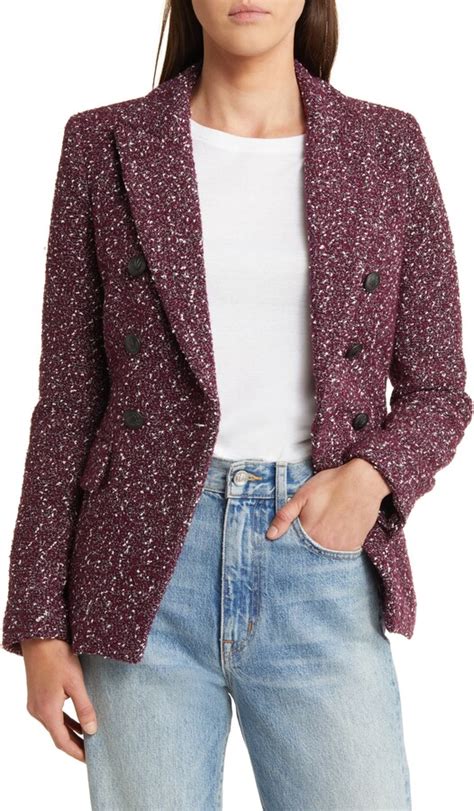 Rag Bone Preston Double Breasted Wool Blend Tweed Blazer Shopstyle