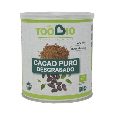 CACAO PURO DESGRASADO EN POLVO ECOLOGICO 250 GR Dos Bahias