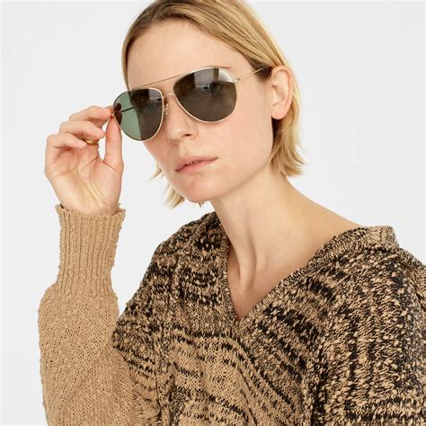 Jcrew Bondi Wire Frame Aviator Sunglasses For Women