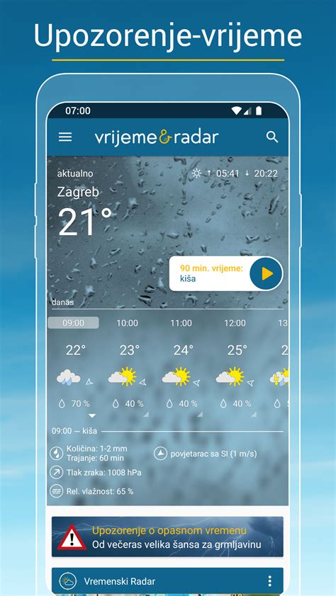 Vrijeme Radar Za IOS I Android