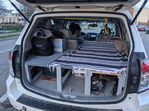 Diy Space Saving Subaru Forester Car Camping Mod Artofit