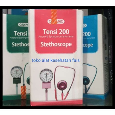 Tensimeter Aneroid Onemed Paket Tensi Dan Stetoskop Onemed Lazada