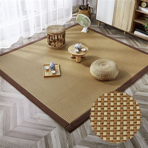 Japanese Style Rattan Mat Tatami Summer Carpet Home Living Room Bedroom