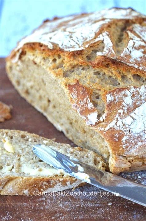 No Knead Bread Gebakken In Gietijzeren Pan Artofit