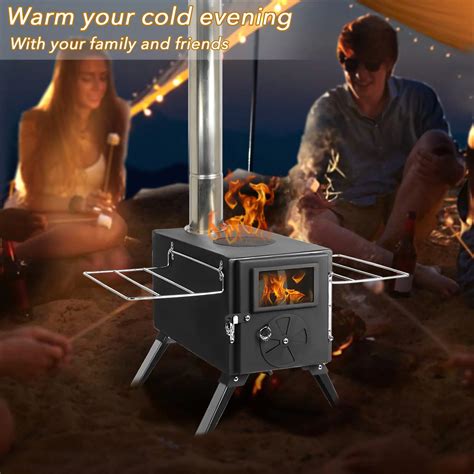 Camping Stove Grill Smokeless Outdoor Chimney Pipe Tube Stainless Steel ...