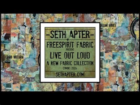 Seth Apter New Freespirit Fabric Collection Youtube