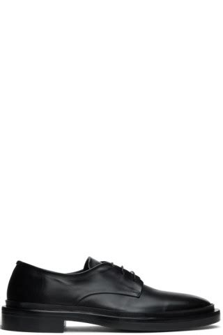 Jil Sander Black Leather Derbys SSENSE UK