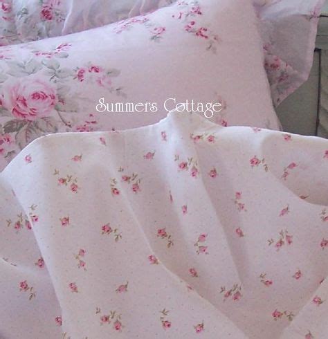 Shabby Beach Cottage Chic Baby Pink Roses King Sheet Set Shabby Chic