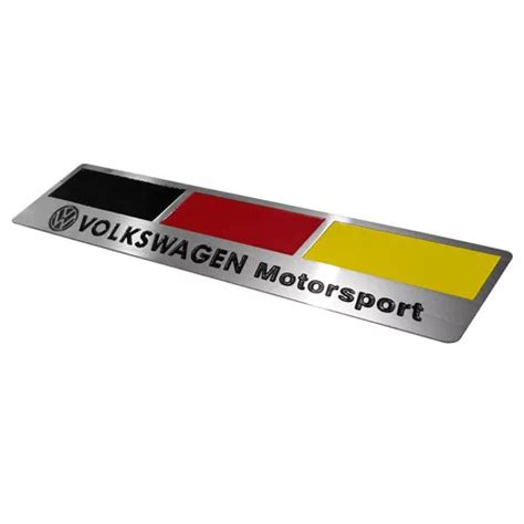 Emblema Badge Volkswagen Motorsport Aço Inox MercadoLivre