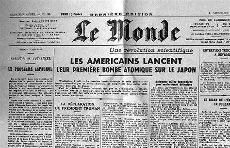 Le Monde A French Newspaper With A Unique Aesthetic