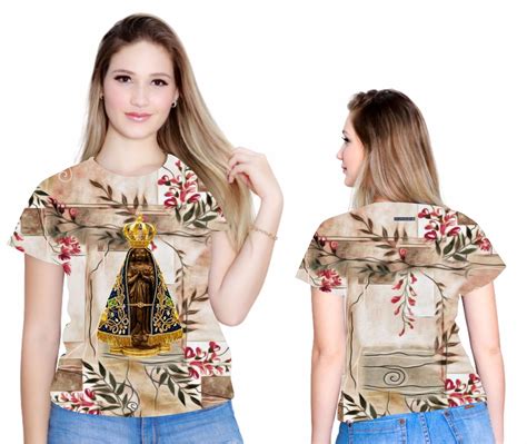 Blusa t shirt Religiosa Católica Nossa Senhora Aparecida BLT1532