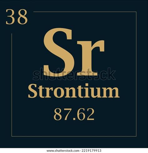 Symbol Element Strontium Atomic Mass Number Stock Vector (Royalty Free) 2219179913 | Shutterstock