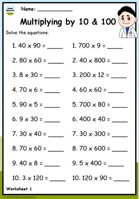 Multiplication Worksheets For Grade 5 Free Printable Pdfs Hess Worksheets Library