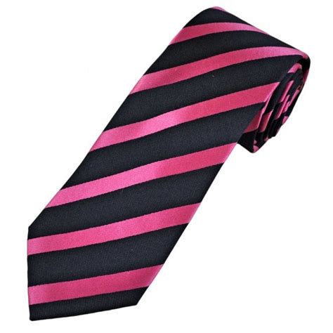 Tresanti Celeste Navy Blue Pink Stripe Men S Silk Designer Tie From