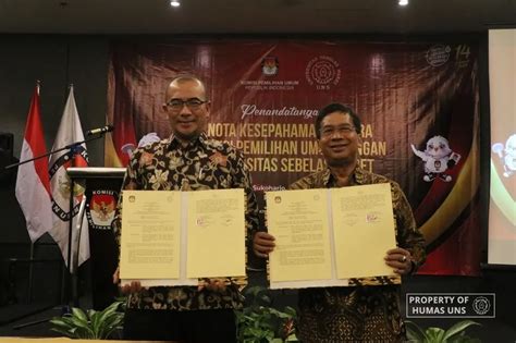 UNS Signs MoU With KPU RI Universitas Sebelas Maret