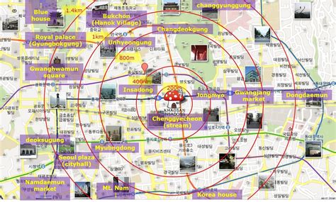 attraction seoul tourist map tourist destination   world
