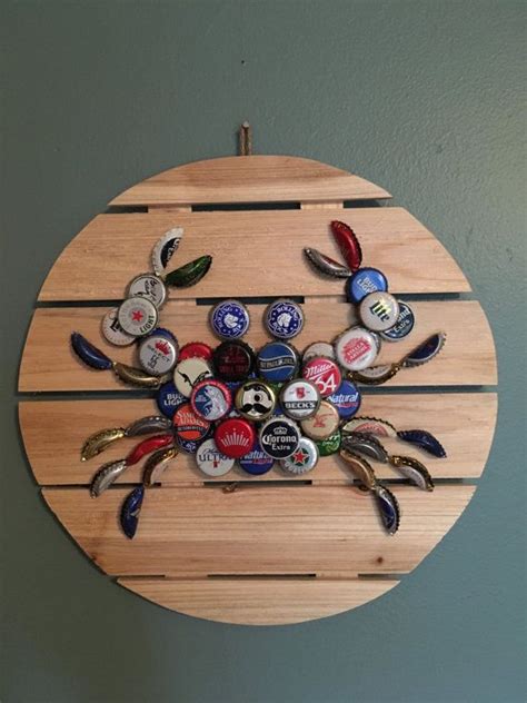 Maryland Crab Beer Cap Wall Hanging By TwoDrunkenCrabs On Etsy Diy