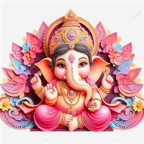 Bal Ganesh Colorido PNG Dibujos Ganesh Chaturthi Vinayaka Chaturthi