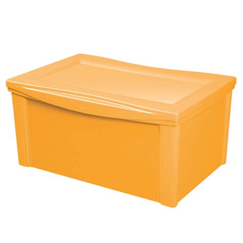 Caixa Organizadora Pl Stico Amarelo X X Cm L Ordene Leroy