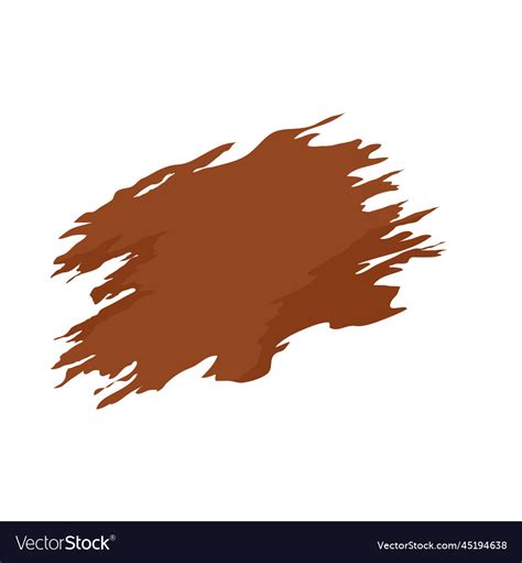 Brown Brush Stroke Royalty Free Vector Image Vectorstock