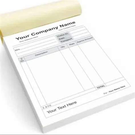 Paper Receipt Book Printing For Commercial At Rs Piece In Bengaluru