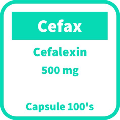 Cefax Cefalexin 500mg Capsule 100s Price In The Philippines Medsgo