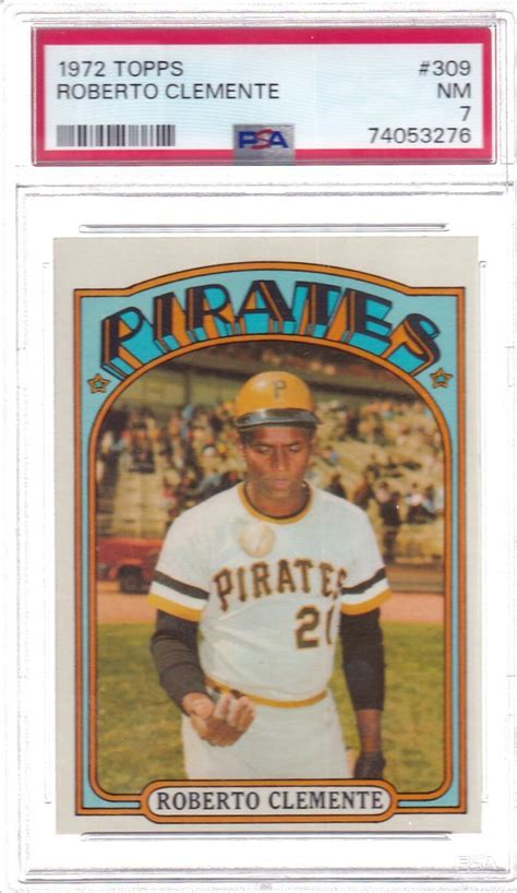 Topps Roberto Clemente Pittsburgh Pirates Psa Nm Ebay