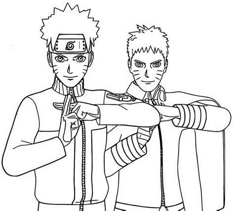 Naruto Fortnite Coloring Page