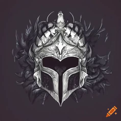 Hand Drawn Dragon Knight Helmet On Craiyon